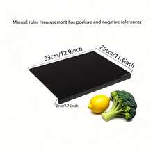 1pc Black Transparent Non-Slip Acrylic Cutting Board, Suitable For Kitchen, Home, Restaurant, Protects Countertop, Fruit Cutting, Kitchen Utensil, Mother's Day Kitchen Gift - Multicolor - View 5