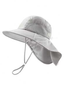 Baby/Toddler Wide Brim Sun Hat With Neck Flap, Essential For Beach & Vacation - 1PC - View 14