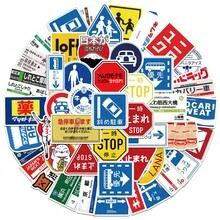 50张复古奇幻太阳贴纸，Y2K都市美学，趣味80、90年代卡通贴纸，适用于剪贴簿、信封、水瓶、笔记本电脑、行李箱、冰箱、节日、圣诞节、新年等场合。 - 彩色 - 查看 1