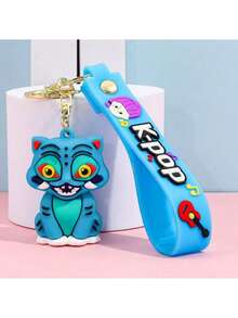1个新款K-POP女巫组合钥匙扣挂件，卡通动漫高品质包包配饰，节日礼物 - 彩色 - 查看 13
