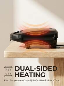 SOKANY 08112 三明治机 家用早餐机 煎吐司神器 不粘涂层煎炸机 水锁纹路设计 口感柔和 - 黑色 - 查看 7