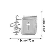 Creative Book Shaped Mold, DIY Photo Album And Embossing Template, Greeting Card Making Tools, Card Cutting Paper Craft, Gift Card Making Template Cutting Mold - Silver - View 9