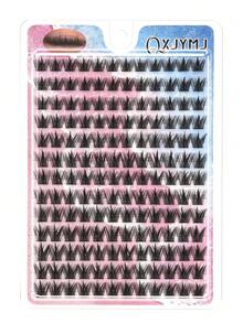 156 Pcs C Fluffy Cat Eye Eyelash Clusters - Individual Lashes, Suitable For Beginners, DIY Eyelash Extension, Suitable For Cosplay, Anime, And Everyday Makeup, Cosplay Eyelashes, Lash Clusters, Individual Lashes, Eyelashes, False Eyelashes Meets Daily Use Needs, Cosplay Anime Style - C - 查看 5