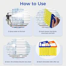 1pc Washable Window Cleaning Brushes | Microfibers For Effortless Dust Collection And Blinds Cleaning - Multiple Styles - View 7