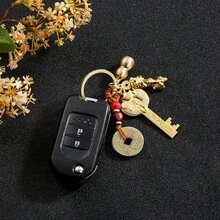 Feng Shui Keychain Set - Good Luck, Wealth, Health & Success Charms - Auspicious Chinese Amulets - Versatile Occasion Gift Pack - Multicolor - View 2