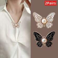 Adjustable & Detachable Waist Belt Buckle - Seamless Spring Clip Closure Suitable For Pants & Skirts, Butterfly Pattern Design - Multicolor - View 19