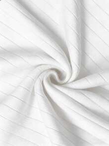 Men's Ribbed Airplane Collar Polo Knit Shirt, Short Sleeve, Summer Fashion - White - View 11