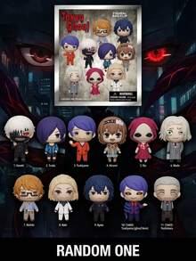 Aniplex Bộ quà tặng sinh nhật chính thức có bản quyền, mô hình 3D Kaneki, Touka, Tsukiyama, Hinami, Eto, đồ sưu tầm anime, phụ kiện trang trí balo Kering OptSxxUmWQ - Nhiều màu - Xem 1