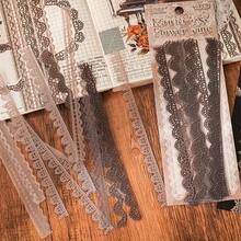 240张复古蕾丝系列贴纸，预裁切透明PET材质蕾丝边框贴纸，适用于日记本、相册、剪贴簿装饰，镂空刺绣蕾丝图案长边框贴纸，DIY手账装饰，手账用品，剪贴簿用品，防水耐用，可用于夹贴、书籍装饰、手工活动、房间装饰、成人工艺品、办公用品、学习用品、个性化礼物、返校礼物、学生礼物。 - 彩色 - 查看 2