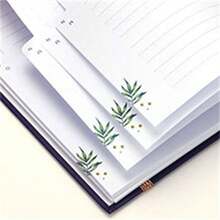 Spiral Flowers Internet Password Book With Alphabetical Tabs Logbook 140 Pages - Dark Green - View 6