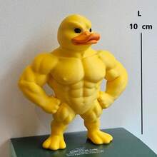 1pc 2026 New Contrasting Aesthetic Muscle Duck 3D Printed Creative Desktop Decor, Gym/Office Personalized Decoration, Humorous Cultural Gift - Perfect Gift - Birthday Gift - Boy Gift - Girl Gift - Easter Gift - Valentine's Day Gift - Multicolor - View 8