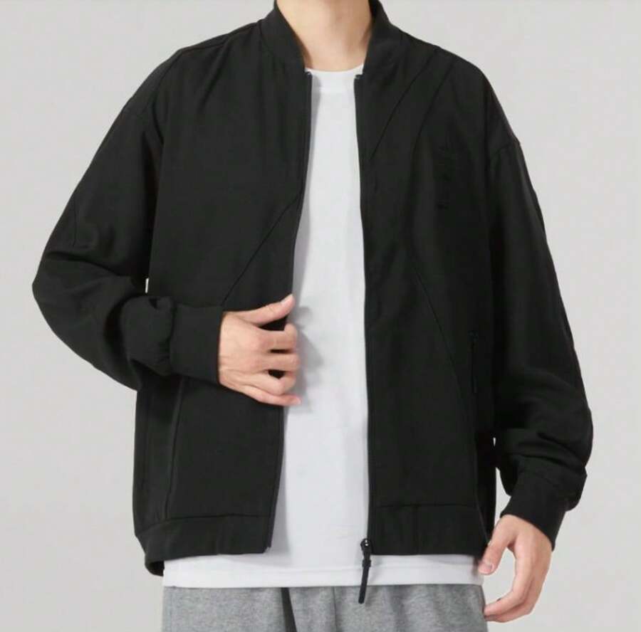 Adidas New Men's Minimalist Sports Jacket - Black - View 1