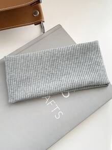 1pc Minimalist Knitted Wide Striped Elastic Headband, Fashion Hair Hoop For Women, Anti-Slip For Washing Face & Makeup Fashion Hair Accessories Women Hair Band - Multicolor - View 10