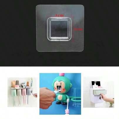 Tissue Box Accessories, Strong Adhesive No Drill Chopstick Holder, Toothbrush Rack, Storage Rack, Adhesive Sticker Patch