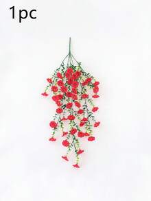 10/6/4/2/1pc Artificial Hanging Flowers, Large Red Morning Glory, Suitable For Wedding, Home, Office, Garden Decor, Artificial Flowers With Eucalyptus Leaves, UV-Resistant Realistic Hanging Plants, Suitable For Autumn Decor, Thanksgiving Decor, Wedding Arch, Wall, Garden, Bedroom, Office, Party Decor - Bright Red - View 11