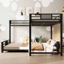 Kids Bed Frames, Headboards & Footboards - Black + Metal + 140cm*200cm - View 3