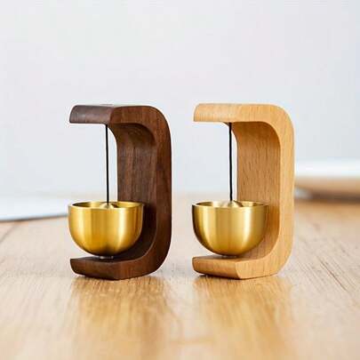 1pc Japanese-Style Wind Chime, Melodious Sound - Traditional Hanging Door Bell, Suitable For Entryway, Living Room, Bedroom, Serves As A Peaceful Greeting Bell And A Unique Cultural Gift With Zen Aesthetic