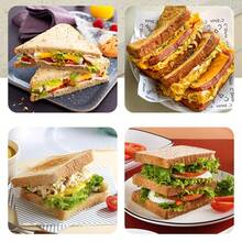 LIPETY Multifunctional 2-Slice Breakfast Toaster - Electric Bread Toaster & Sandwich Maker For Home Kitchen - UK Plug(220-240V) - View 4