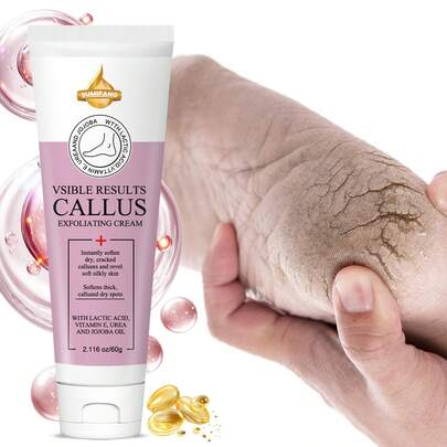 SUMIFANG 滋养足霜，富含乳酸、乳木果油、橄榄油、椰子油、60%尿素、芦荟、水杨酸和牛油果油。深层滋养，有效缓解足跟干裂，令肌肤柔软光滑。适用于干性肌肤，是干裂脱皮足部的救星。