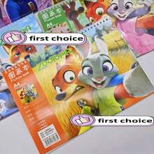 Disney (1 Random Pattern) New 2pcs Cartoon Doodle Notebooks, Cute Nick And Judy Art Sketchbooks - A4 - View 3