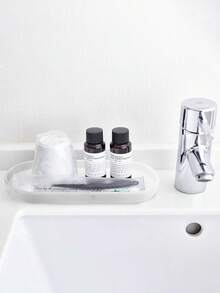 2/Pcs Bathroom Vanity Tray, Kitchen Sink Tray, Silicone Toilet Tank Tray, Bathroom Countertop Organizer Tray For Jewelry/Perfume/Soap Dispenser/Hand Towel - Multicolor - View 12