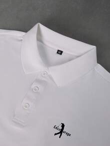 Áo polo golf dài tay bằng cotton dành cho nam, hàng mới về, có cổ. - trắng - Xem 3