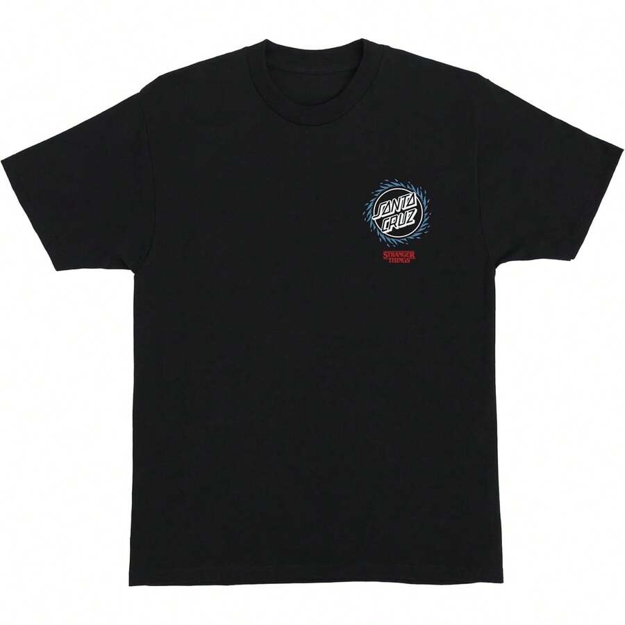 SANTA CRUZ Strang3r Things Hellfire Pit Mens T-Shirt - Black 2 - View 1