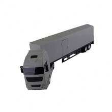 Brinquedo Caminhão Baú Diamond Truck Cinza 1330 - Roma - Cinza - Visão 7