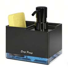 带海绵架的皂液器套装 - 独立式厨房台面皂液泵 - 适用于洗碗、浴室 - 防漏,泵头设计完美 - 理想的圣诞节/万圣节礼物 - 多色 - 查看 10