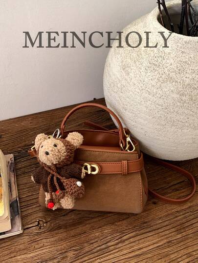 Nuevo bolso de mujer de unicolor, retro, versátil y de moda para otoño/invierno