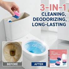 3-In-1 Toilet Cleaner Rim Block - New Arrival Triple Action Bowl Freshener - Powerful Deodorizing & Descaling Agent - Long-Lasting Scented Cleaning Tool - Automatic Maintenance - Solid State - View 9