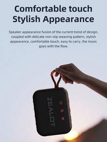 ZEALOT S75 10W Wireless Speaker, Portable Outdoor Heavy Bass, TWS Dual Pairing, Handheld Subwoofer. Charging Cable Compatible With TF Card Slot, Suitable For Smartphone/Tablet/TV/Computer, Outdoor/Indoor/Beach/Party - one-size - View 9