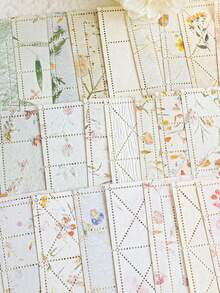 MOCARD 18 szt./opakowanie Papier do scrapbookingu w stylu vintage, nieprzylepny materiał dekoracyjny DIY, prezent świąteczny, ręcznie robione materiały do kolażu, spersonalizowane planowanie scrapbookingu, kreatywne artykuły szkolne - 3. Palma morelowa - Zobacz 3