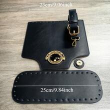 4件套DIY钩针包套装，PU皮革帽扣肩带底，钩针钱包，编织套装，手工DIY项目，钱包制作，钱包制作材料，DIY女士钱包 - A - 查看 4