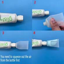 4pcs Travel Bottles + 1pc Bottle Adapter, Travel Essential, Travel Toiletry Set, Toothpaste Squeezer, Toothpaste Dispenser Bottle, Travel Toiletry Containers, Travel Toiletry Kit - Multicolor - View 3
