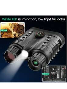 Night Vision Binoculars, Night Vision Binoculars, Night Vision Goggles, 1280P 984ft 7-Level Digital Night Vision Binoculars, 3-Inch Large Screen With 32G TF Card For Night Observation And Outdoor Hunting, Take Photos And Videos In Full HD Quality - 黑色 - 查看 3