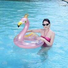 Inflatable Flamingo Swimming Ring, Baby Swim Ring Float, Water Toy For Beach Party - Multicolor - View 6