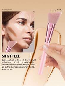 开斋节17件套/1件装完整化妆刷套装，包含10支柔软化妆刷——如透明散粉刷、腮红刷、轮廓刷、高光刷、粉底刷、鼻影刷、眼影刷和唇刷——另加1个旅行便携防水化妆包、3个三角美妆蛋和3个液体化妆蛋；非常适合初学者、专业化妆师和新手美妆练习场景。 - 粉色 - 查看 11