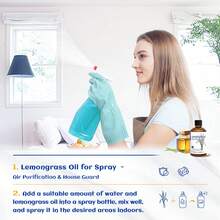 Minyak Esensial Serai HIQILI, Murni Tanpa Pengenceran, 100mL/30mL/10mL Minyak Serai untuk Diffuser, Pelembap Udara, Pemurnian Udara, Pereda Kelelahan, Relaksasi, Mandi, Cocok untuk Penggunaan Semprotan di Luar Ruangan - serai - View 4