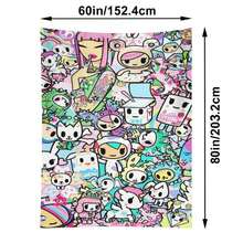 Official Tokidokis Unicorno Tapestry Wall Hanging, 3x5ft Party Photography Backdrop Decorations For Living Room Bedroom Home, Cute Birthday Party Supplies Banner Tablecloth Beach ThrowOfficial Tokidokis Unicorno Tapestry Wall Hanging, 3x5ft Party Photography Backdrop Decorations For Living Room Bedroom Home, Cute Birthday Party Supplies Banner Tablecloth Beach Throw - pink 1pc - View 9