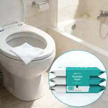 Adult Wet Wipes Flushable Fragrance Free,126 /336 /504Count - 藍色 - 查看 4