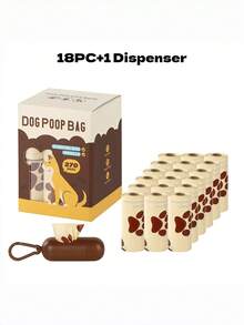1 Set Disposable Portable Poop Bag, Milk & Chocolate Scented, Material - Multicolor - View 16