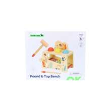 Banco Musical Multifuncional de Madera para s Juguete Educativo con Xilófono de 8 Notas y Martillo Diseño de Animales del Bosque-038 - como en la foto - Ver 2