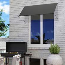 Retractable Awning With Articulated Arms, Balcony Awning, Retractable Awning, Balcony Awning, Sun Protection, Weather Resistant, Provides Shade, Retractable For Windows, Balcony, UV Resistant - Anthracite - View 3