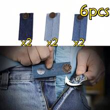 2/3/4/6pcs Adjustable Denim Waist Extender - Maternity Waistband, Suitable For Pregnant Women Jeans, Stretchable Denim Without Sewing - Multicolor - View 16