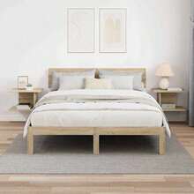 vidaXL Nachttisch 2 pcs Sonoma-Eiche 40 x 30 x 25 cm Holzwerkstoff - Braun - Übersicht 4