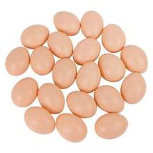 60pcs White And Brown Plastic Easter Eggs, Blank For DIY Painting, Suitable For Easter Egg Hunt Party Decoration And Craft - Multicolor - View 9