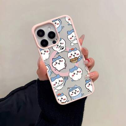 Chihuahua Cats Blue White Outfits Food This Stylish Cute Pink Phone Case Is Compatible With Samsung, Apple, VIVO, OPPO, , Transsion, ,  And Honor. Made Of Macaron Magnetic Silicone, It Offers Shock And Drop Protection And A Superior Feel. It's An Ideal Gift For Family, Friends, And Loved Ones, And A Perfect Choice For Valentines Day And Year's Gift.