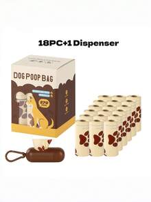 1 Set Disposable Portable Poop Bag, Milk & Chocolate Scented, Material - Multicolor - View 8