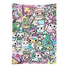 Official Tokidokis Unicorno Tapestry Wall Hanging, 3x5ft Party Photography Backdrop Decorations For Living Room Bedroom Home, Cute Birthday Party Supplies Banner Tablecloth Beach ThrowOfficial Tokidokis Unicorno Tapestry Wall Hanging, 3x5ft Party Photography Backdrop Decorations For Living Room Bedroom Home, Cute Birthday Party Supplies Banner Tablecloth Beach Throw - pink 1pc - View 1